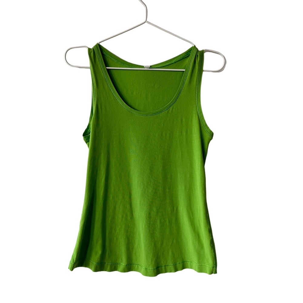 lululemon athletica Green Scoop Neck Tank Top